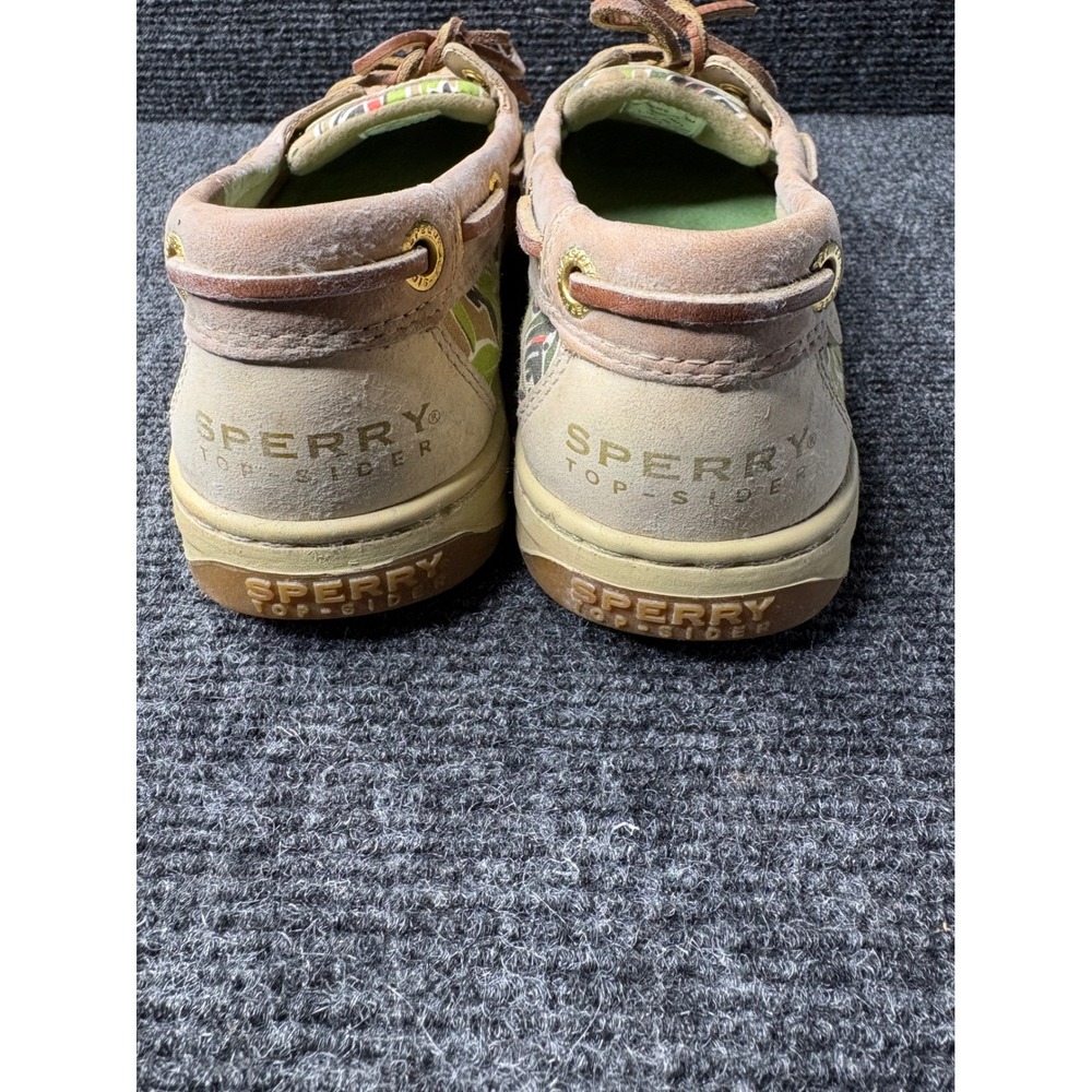 Sperry Top-Sider Womens Angelfish Linen Floral Leather Boat Shoes 5M 9102740 - Picture 6 of 8